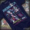 Cyberpunk Edgerunners 2077 Tröja Anime Lucy Rebecca David Cosplay Gamer T-shirt