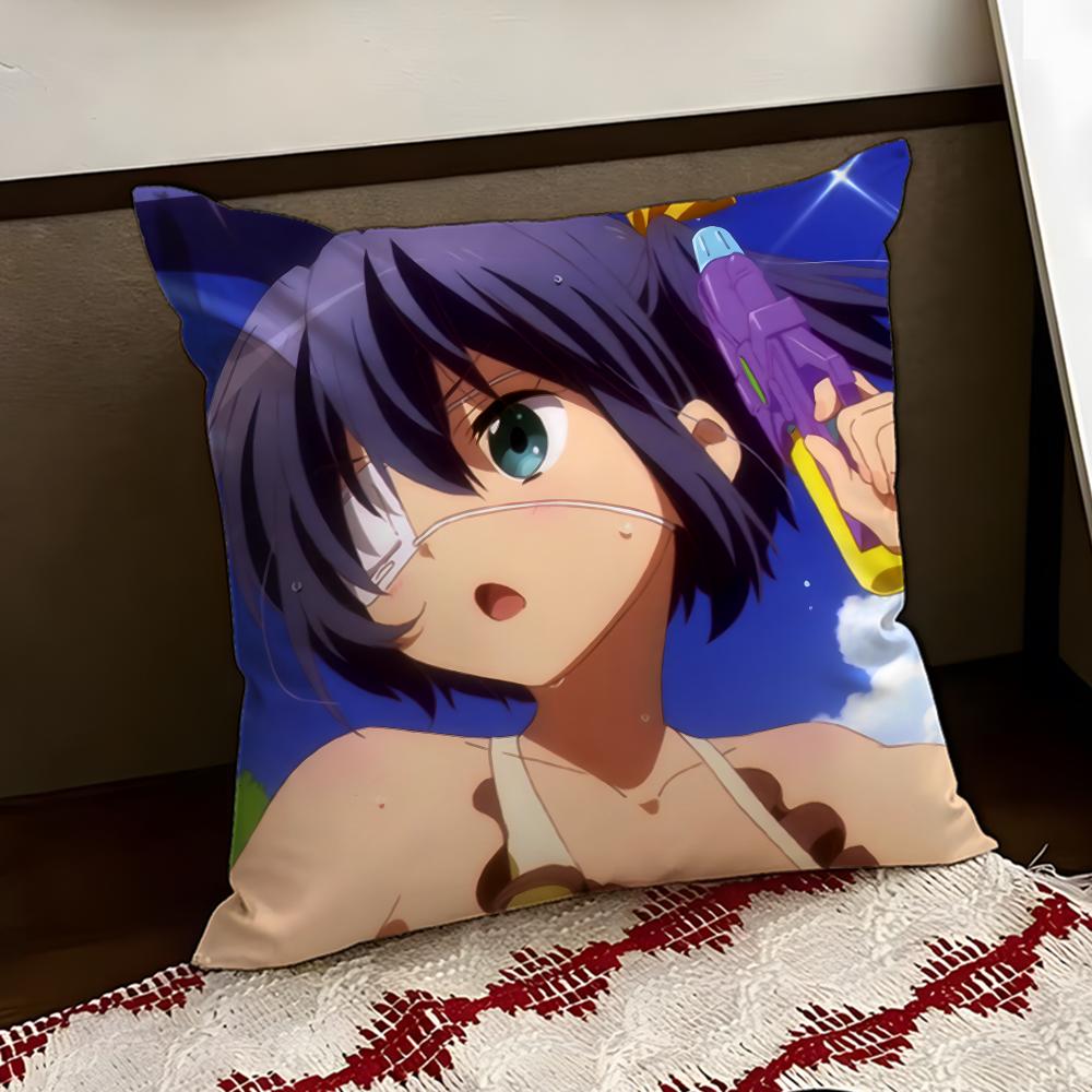 Love Chunibyo  Other DDelusions Cushion Cover Reversible Soft Durable Pillo Cover Home Car MultiScene Use for Daily Comfort