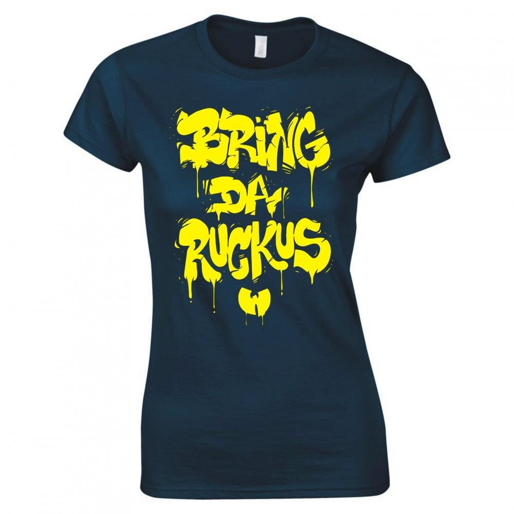 Inspired By Wu Tang Clan Bring Da Ruckus Ladies Skinny Fit Tshirt S