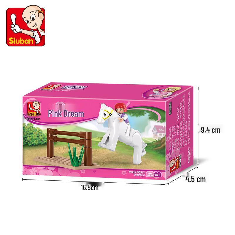 Dolphin Bay Pink Dream Girl Building Blocks - Educational Assembly Toys for Kids