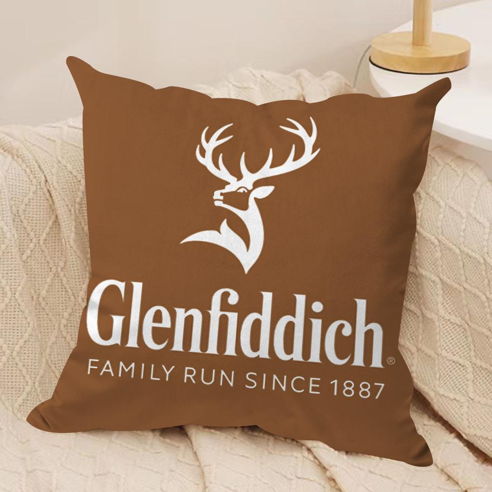The G-Glenfiddichs Custom Cushion Cover Silky Short Plush Double-Sided Printed Pillow Case For Sofa All Seasons Home Decor Gift