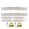 2PCS Wheel Alignment Tool Plates with 2 Tape Measures Alloy Steel Automotive Front End Toe Alignment Tool for Multiple