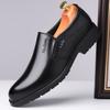 British Large Size 35-50 Men's Dress Shoes Spring Autumn New Designer Leather Shoes Men Fashion Black Solid Color Loafers Male
