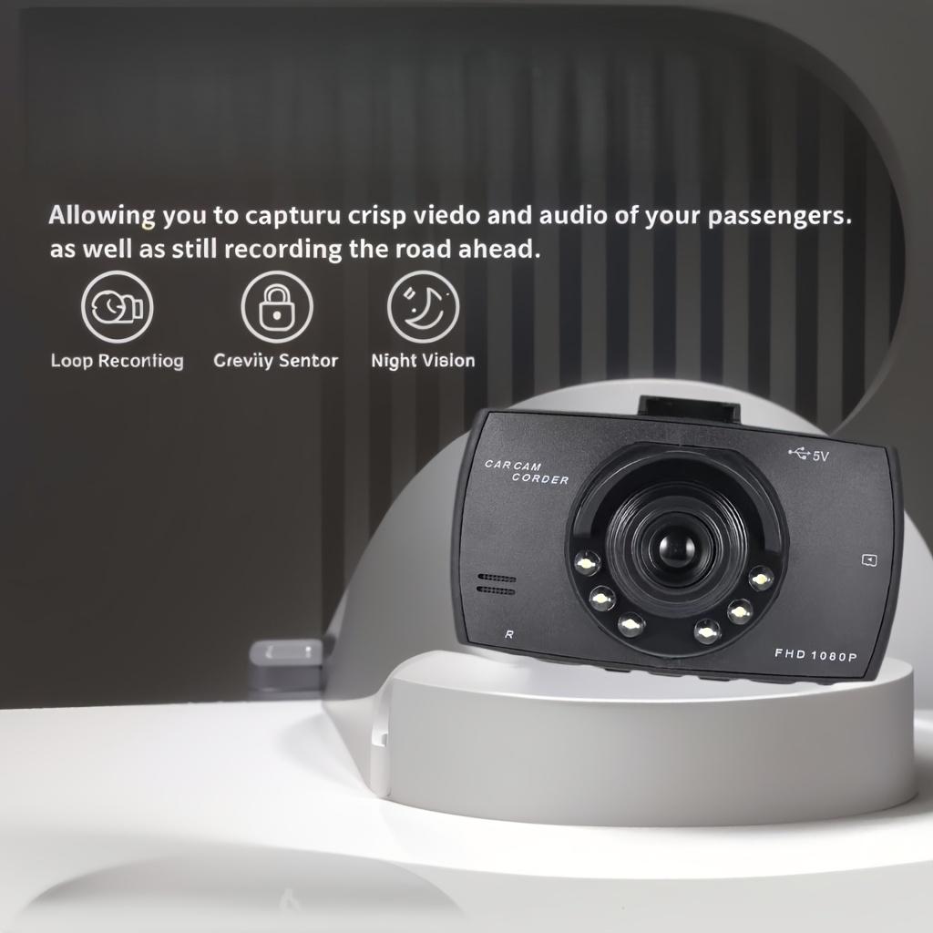 Dash Cam 1080p, Night Vision, Loop Recording, Cost-Effective