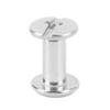 50set Slotted Cross Head Snap Rivets Silver Color Stud Bolts Binding Screws For Leather Decoration