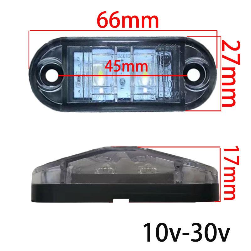 

2 Pcs Oval Wide Voltage Side Lights for Trucks & Passenger Cars 2 LED SMD