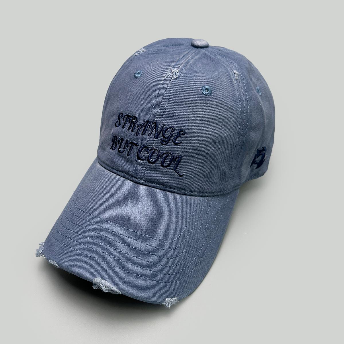 

Korean Retro Embroidered Letters Baseball Hats New Men Women Sunshade Broken Style Versatile Distress Fashion Ins Peaked Caps 52-60cm