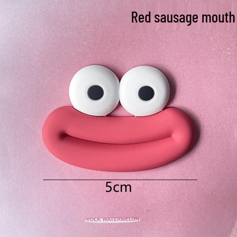 Cartoon Sausage Mouth PVC Charms: DIY Phone Case, Magnet, Shoe Accessories