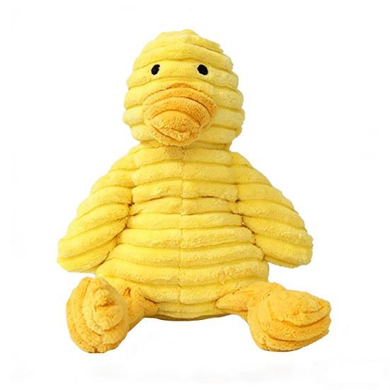 

Pet Toy with Soft Plush Fabric Bite-Resistant Chew Toy Built-in Sound Design Yellow Duck Shape Dog Toy for Puppy Adult Dog жёлтый