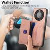 Phone Case For Honor Magic8 Lite 5G / X9d 5G / X70 5G Zipper Card Holder Kickstand Jeans Cloth Texture Leather Back Cover