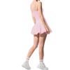 Elegant Cross-Border Sweet Style Camisole with Chest Pad: Pleated Tennis Skirt and Anti-Exposure Puff Design