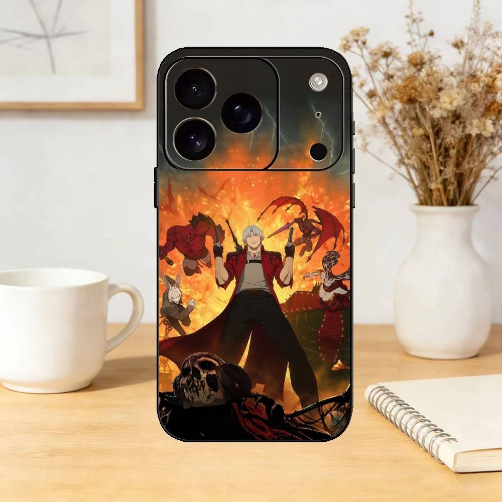 D-Devil May Cry D-Dante Phone Case For iPhone 17,16,15,14,13,12,11 Plus,Pro,Max,Mini Silicone black Soft Cover
