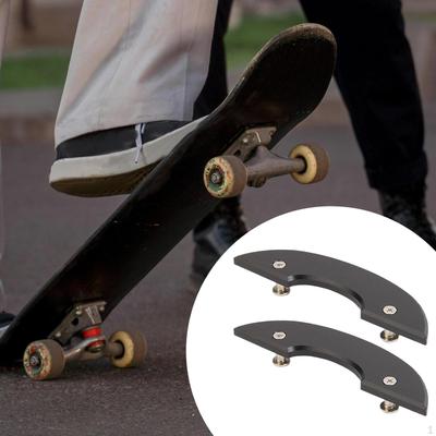 2 Pieces Skateboard Deck Guards Protector Spare Part Youths Girls Beginners Installation Longboard
