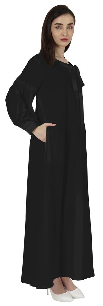 Bimba Women's  Abaya  Islamic Prayer Dress With  Hijab Scarf  Cuff On Sleeve  Muslim