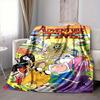 1pc Adventure Time Characters Flannel Throw Blanket - HD Printed Lightweight Soft Warm All-Season Blanket for Sofa, Bed, Travel013