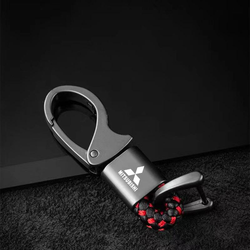 

Car Keyring Horseshoe Buckle Metal Keychain Gift for Mitsubishi ASX L200 Lancer Montero Mirage Pajero Galant Xpander Eclipse