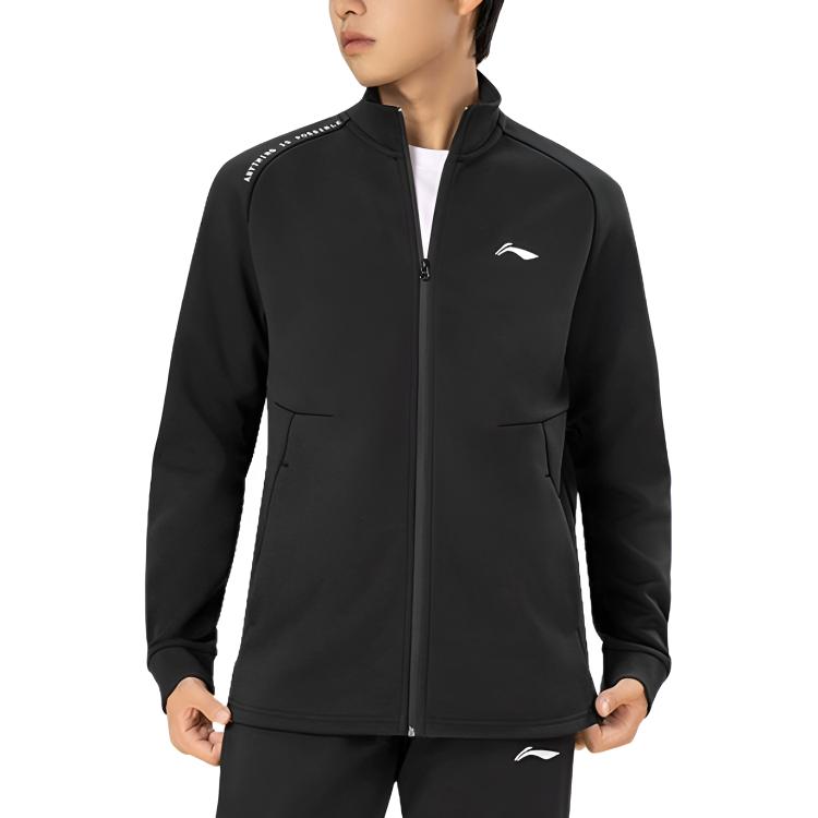 Li Ning Sweatshirts Men's Stand Collar Moderate Regular AWDTE83-1