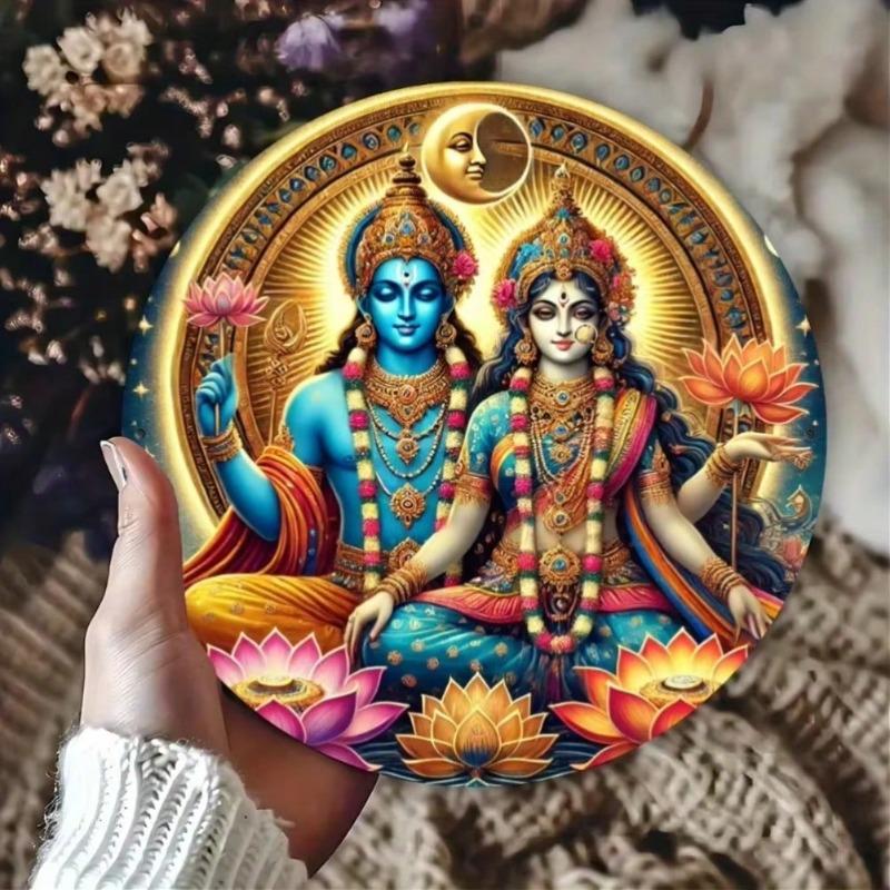 Shiva Parvati Wall Metal Art Hindu Home Decor Festival Gift