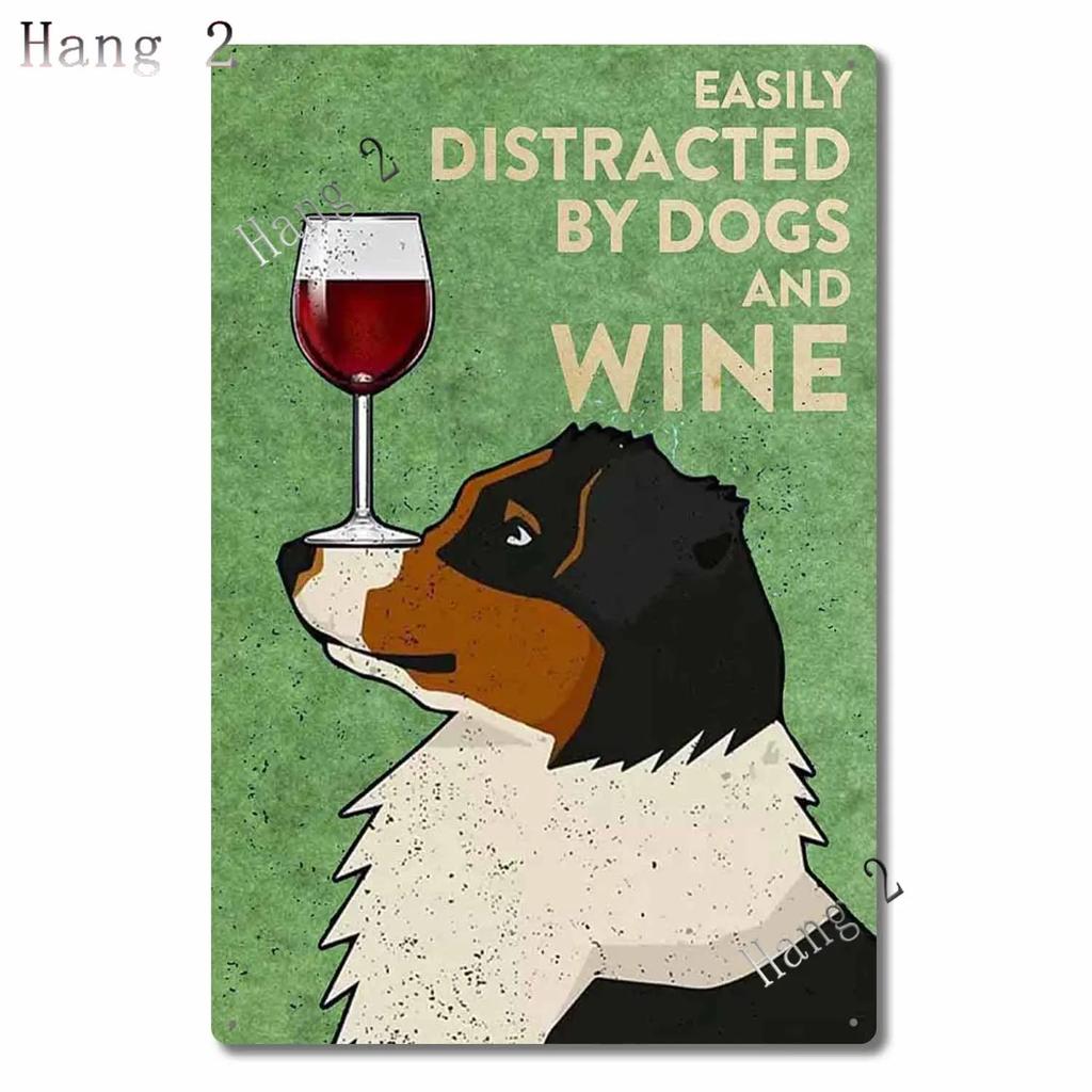 DORA Tin Sign Aussie Metal Tin Sign Wall Decor Australian Shepherd Dog Bath Soap Poster Hanging Plaque Aluminum Signage Posters X Inch