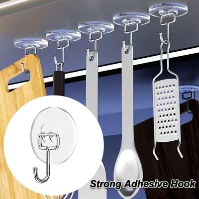 Multifunctional Traceless Hooks Wall-mounted Kitchen No-drill Hook Gifts Strong Adhesive Hook
