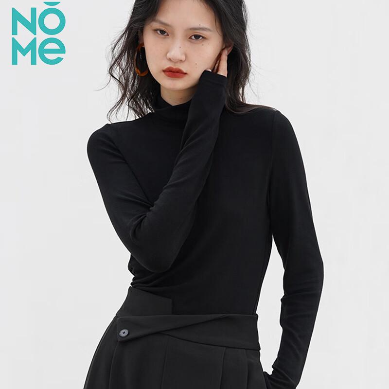 NOME Women s Slim Fit Cowl Neck Long Sleeve Base Layer Top L