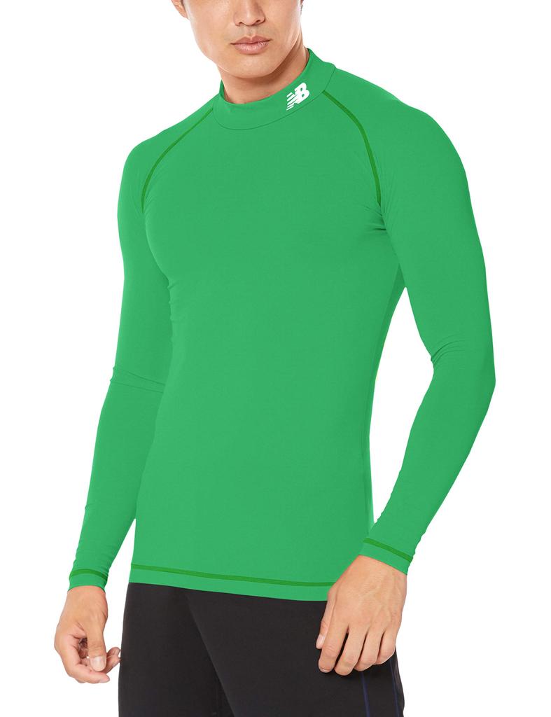 New Balance 8535 Long Sleeve Stretch Inner Japan Size XL to Japanese size Shirt, Men's, Green, (equivalent XL)