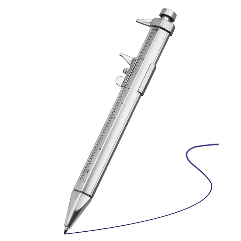 Multifunction Vernier 2 in 1 Caliper Type Ballpoint Pen Precise Measurement Range Bullet-tip Design Best Gifts for Kids Children