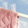 Multifunctional Big Size Plastic Clothes Clips for Securing Bedding and Garments Sturdy Laundry Pegs Ideal for Home Outdoor Use.