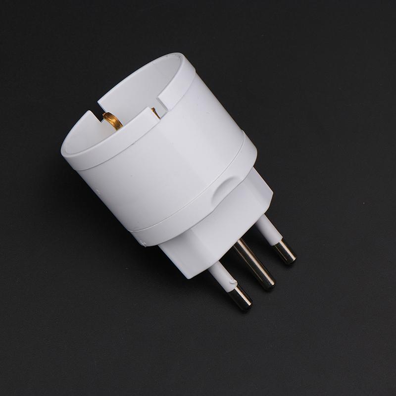 1 Stück AC 250V Netzstecker Europäischer Eu-Stecker nach Italien Standard-Netzadapterbuchse 10A Reisekonverter