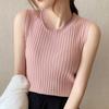 Winter Vest, Women's Inner Wear, Outer Wear, Tight Fitting Short Suspender, Knitted Sweater, Slim Fit Top, Sweater, Chenille Jacket