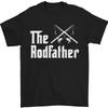 The Rodfather Funny Fishing Fisherman Mens T-Shirt 100% Cotton