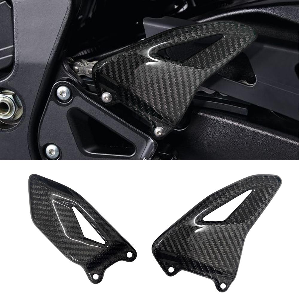 Motorcycle Carbon Fiber Foot Pedal Heel Protector for Suzuki GSXR 1000 2017-2024 GSX-R1000 2017-2024