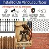 2D Flat, 7.87*11.8 Inch Retro America 250th Anniversary Aluminum Wall Sign - Suitable for All Indoor/Outdoor Decoration, Commemorative Plaque with