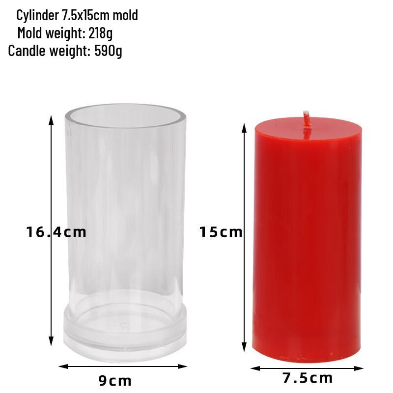 DIY Акриловая цилиндрическая форма для ароматической свечи и торта