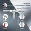 66-in-1 Multi-Purpose Cross-Functional S2 Steel Ratchet Screwdriver Set with High Hardness Bits