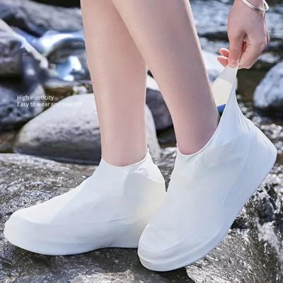 Wiederverwendbare, wasserdichte Latex-Regenschuhüberzüge, rutschfeste Gummi-Regenstiefel, Regenschutz für den Außenbereich, Tagesgebrauch, Regenbekleidung, Überschuhe, Schuhzubehör