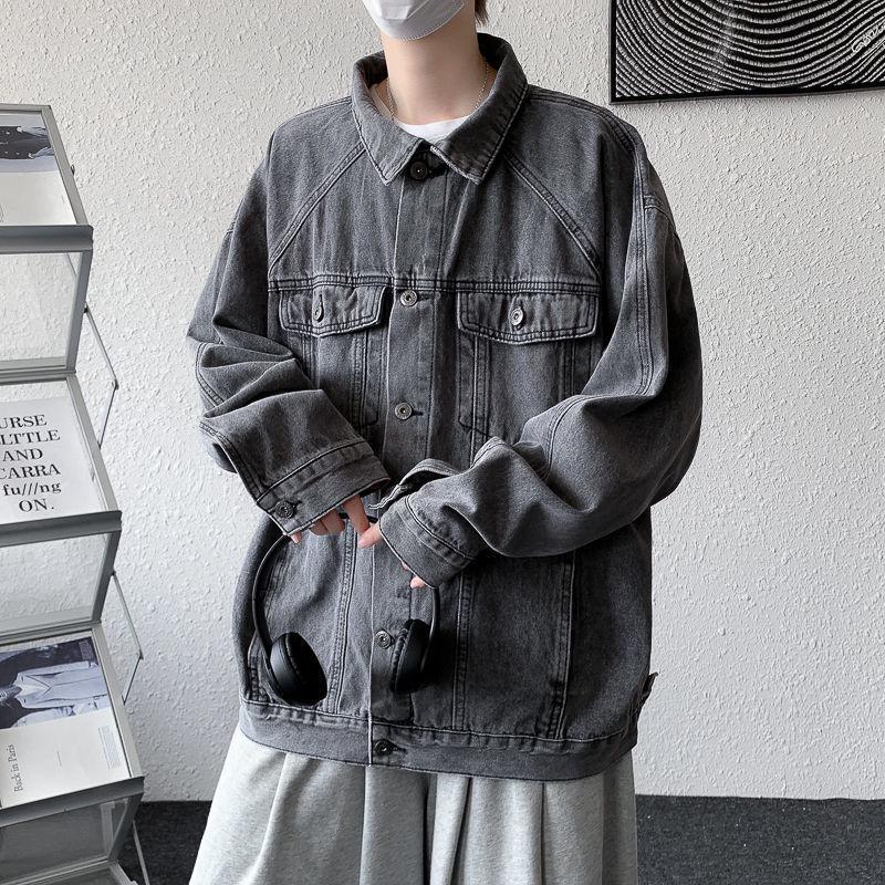 Versatile Spring & Autumn Men's Denim Jacket - Trendy Hong Kong Style