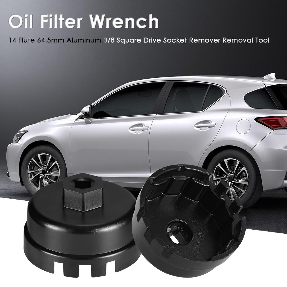 Oil Filter Cap Removal Wrench 14 Flute 64.5mm Oil Filter Cap Remover Tool Practical Tool for Toyota for Lexus Rav4
