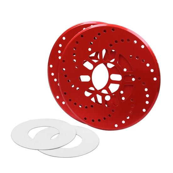 2Pcs Universal Aluminum Car Racing Disc Pad Decorative Brake Motor Covers Drum