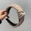 Mode Elegant Stricken Knoten Weites Haarband Stirnband Haarschmuck für Frauen Mädchen