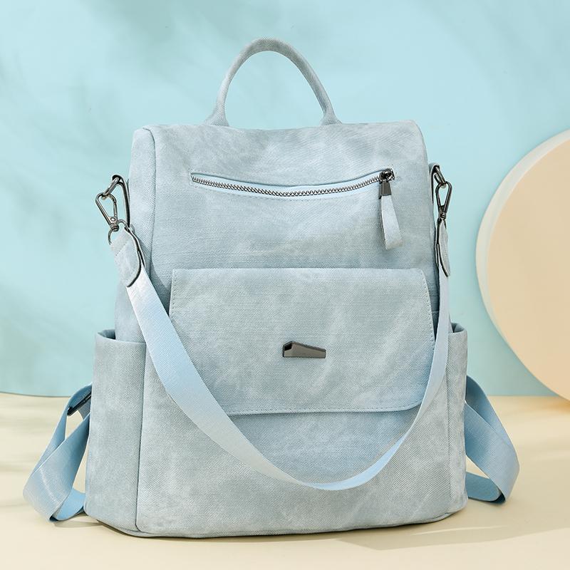 Женский мягкий кожаный рюкзак для путешествий — фото 21