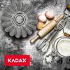 KADAX Bundt Pan with Chimney Sleeve Mold Sheet Metal Baking Tin 22cm