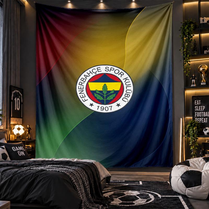 Arazzo da Appendere alla Parete Stampa del Fenerbahçe FC Tessuto per Soggiorno Camera da Letto Decorazione per la Casa