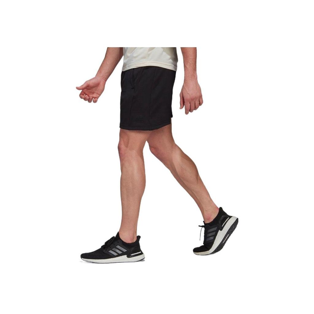 Adidas Ss22 Solid Color Drawstring Elastic Waist Shorts Men Shorts Black HC4431