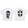 Cristiano Ronaldo Retro Distressed Heavyweight Cotton T-Shirt