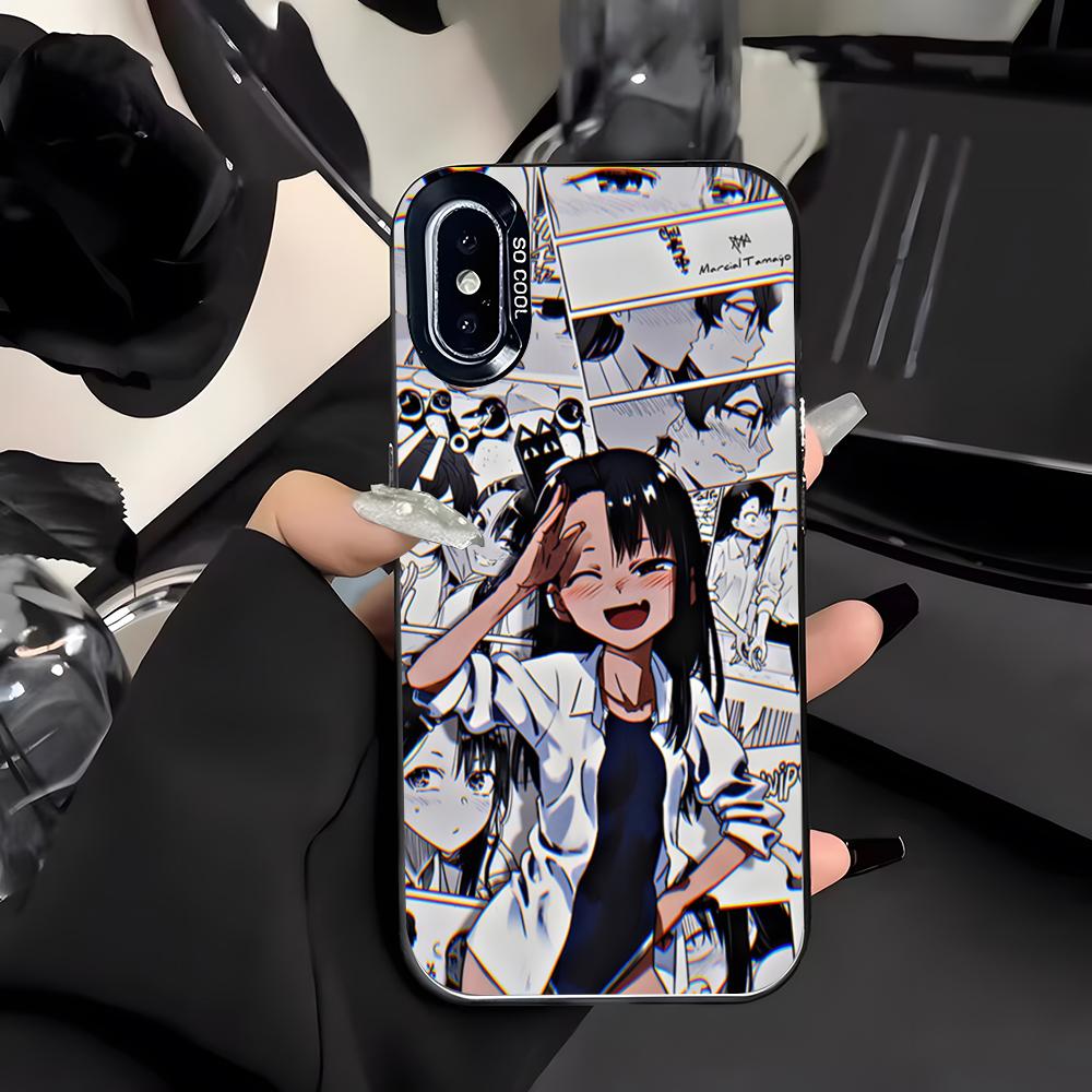 Nagatoro San Phone Case For IPhone 17 Air 16 E 15 14 Plus 13 12 11 Pro Max Colored Silver Cover