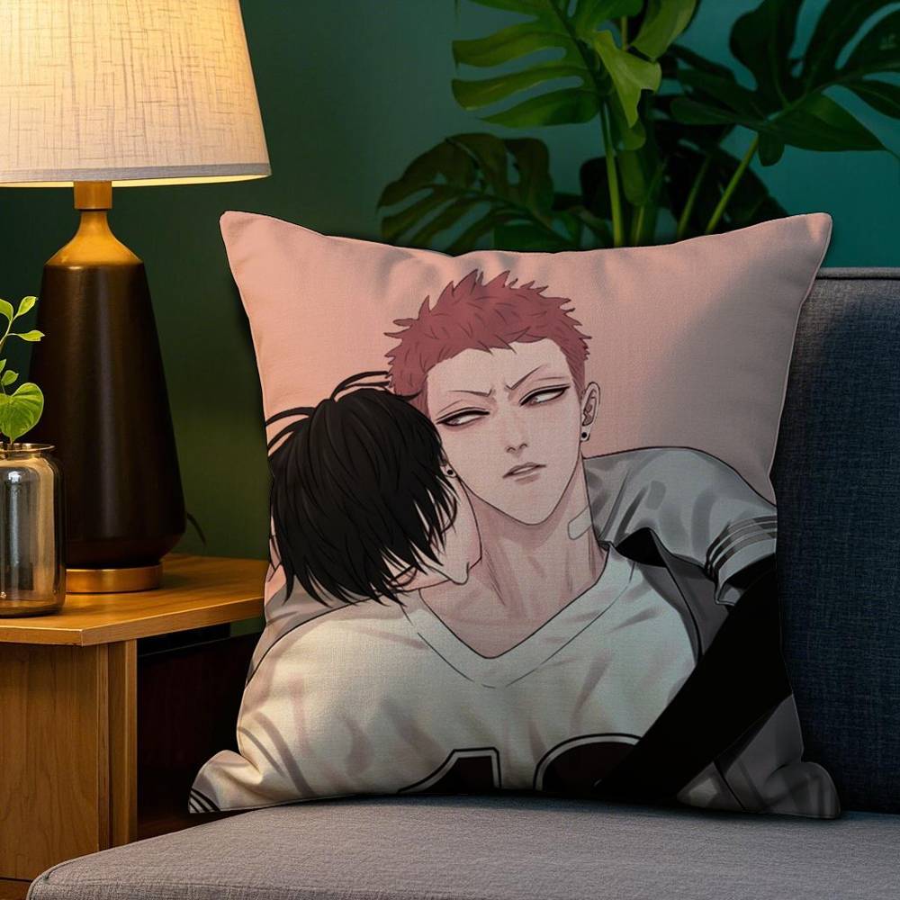 

BL 19 Days C-Comics Pillow Case Sofa Living Room Bedroom Double-sided Printing Square Cushion Nap Time Cushion Cover 12x12Inch