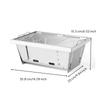 Folding Coal Grill Compact Stainless Steel Easy To Set Up for Outdoor Meal