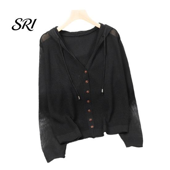 Everyday Wear Women Top Tops Hooded Drawstring Long Sleeve Pure Color Casual Blouse Summer Breathable Loose Fit Thin Ice Silk Sun Protection Coat