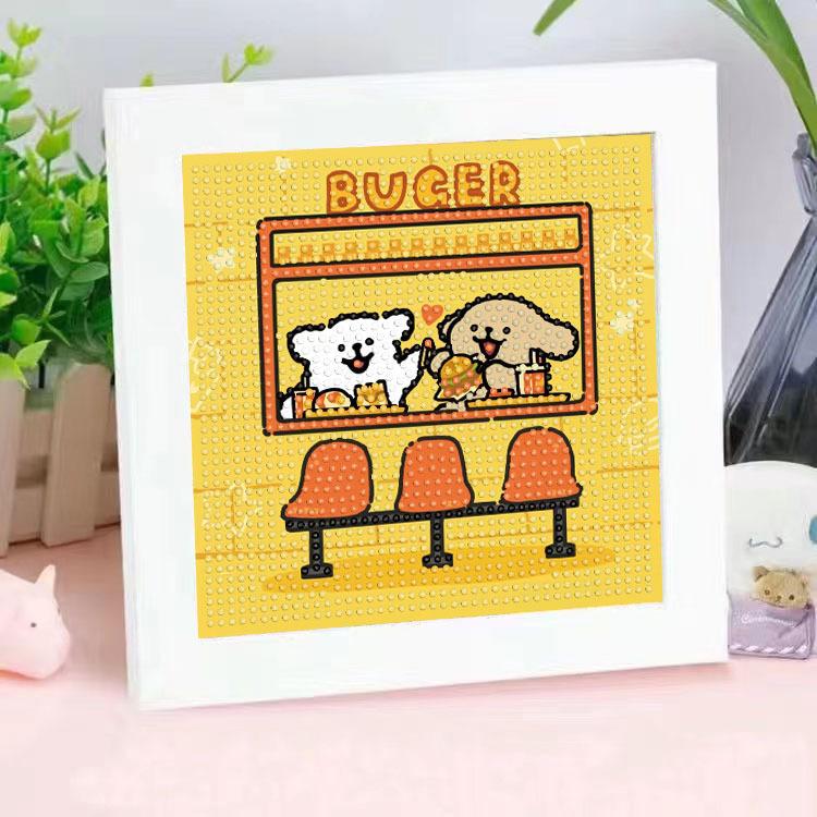 Diamond Painting Diy Children'S Handmade Sticker Lines Puppy Cartoon Decoration Sticker Painting